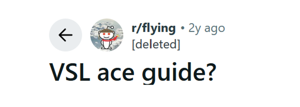 Reddit review of the VSL ACE Guide